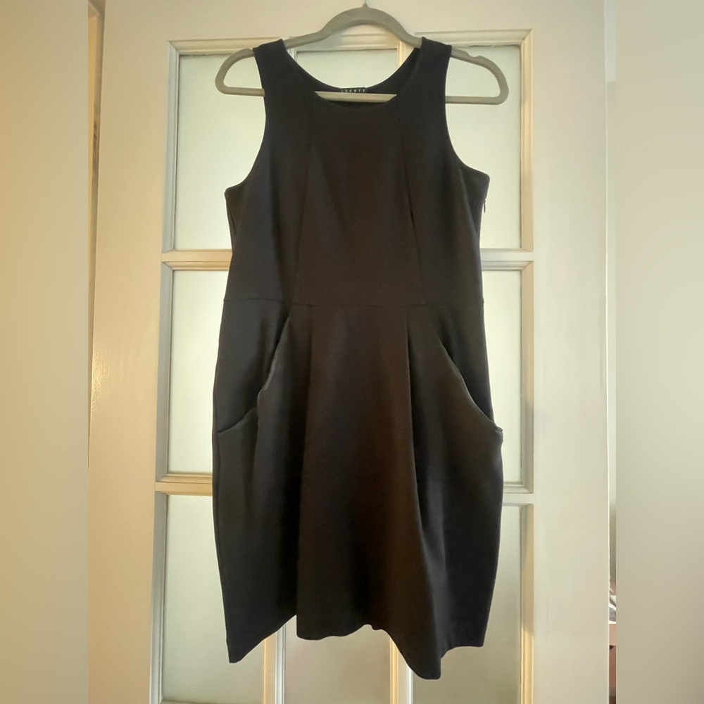 Theory Black Mini Dress with Pockets